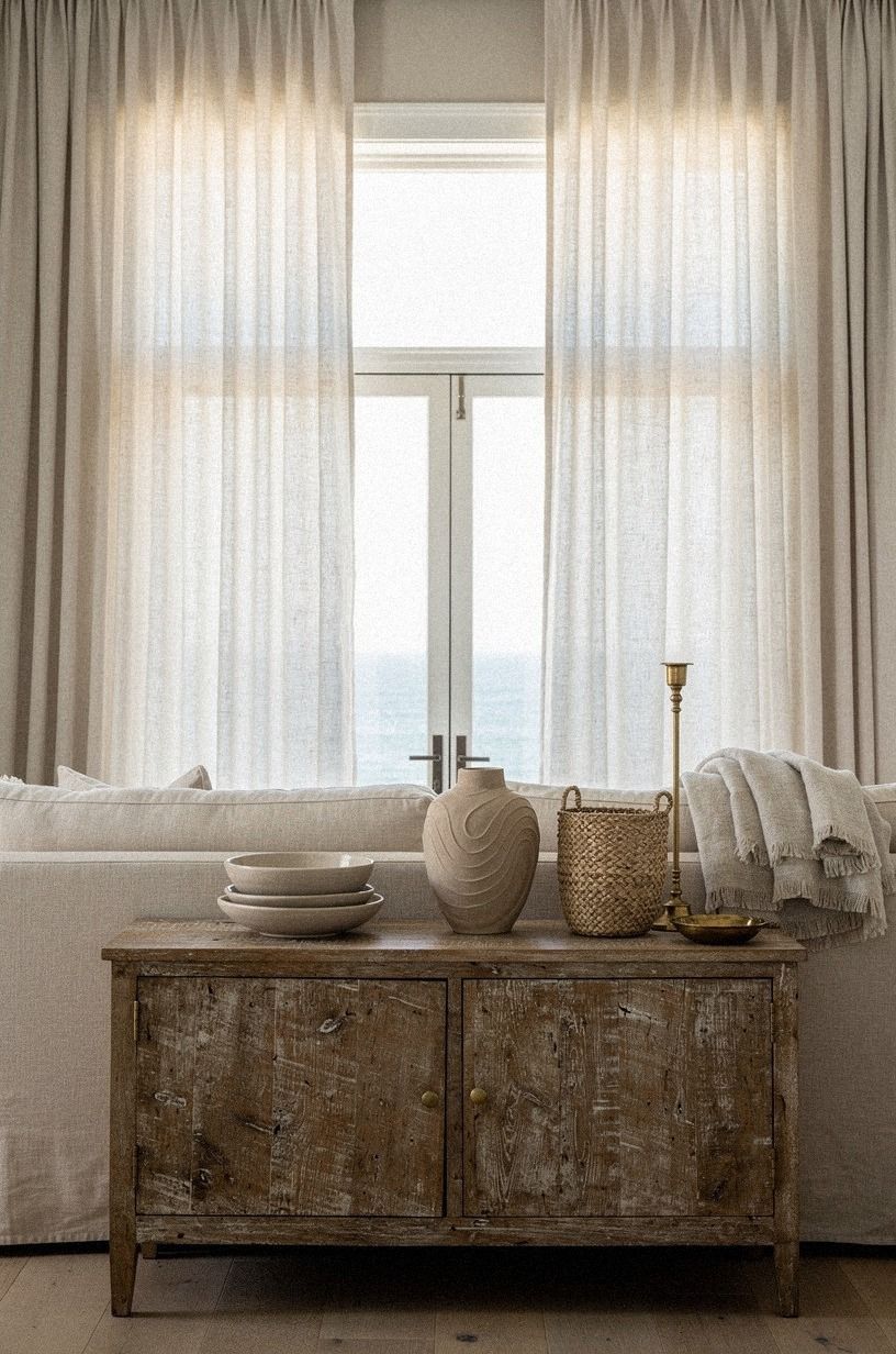 Frame the Windows With Floor-Length Linen