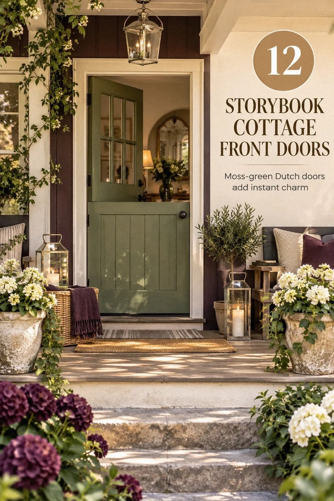 Easy Cottage Front Door Looks for Storybook Curb Appeal That Feels Welcoming