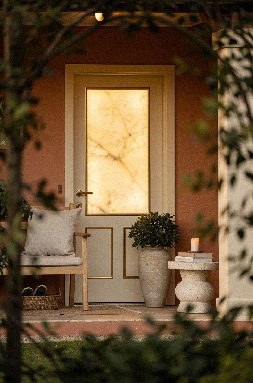 Can a Cottage House Front Door Stay Private and Bright?