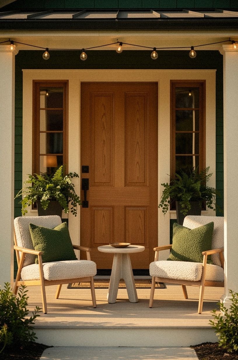 Frame the Cottage Doors Exterior Entrance With the Two-Wood Rule