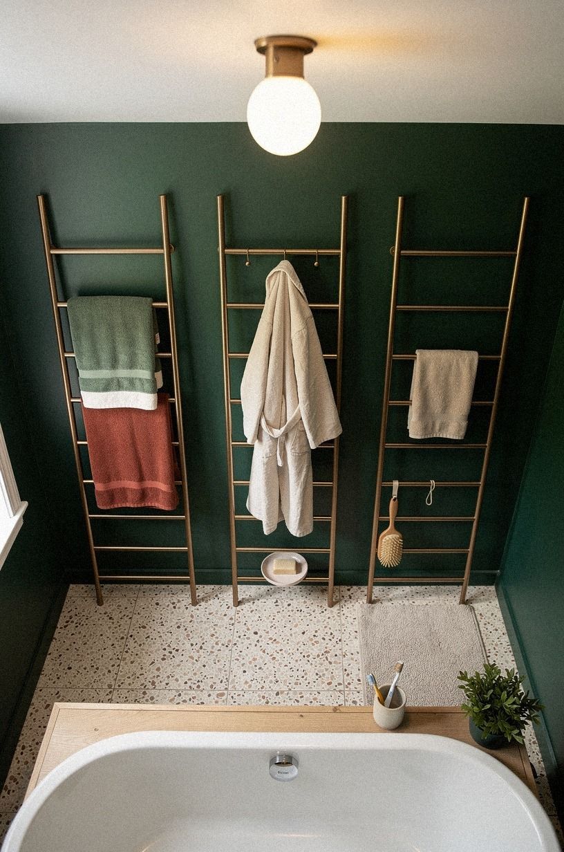 The Warm Metal Ladder: Repeat One Finish at Three Heights
