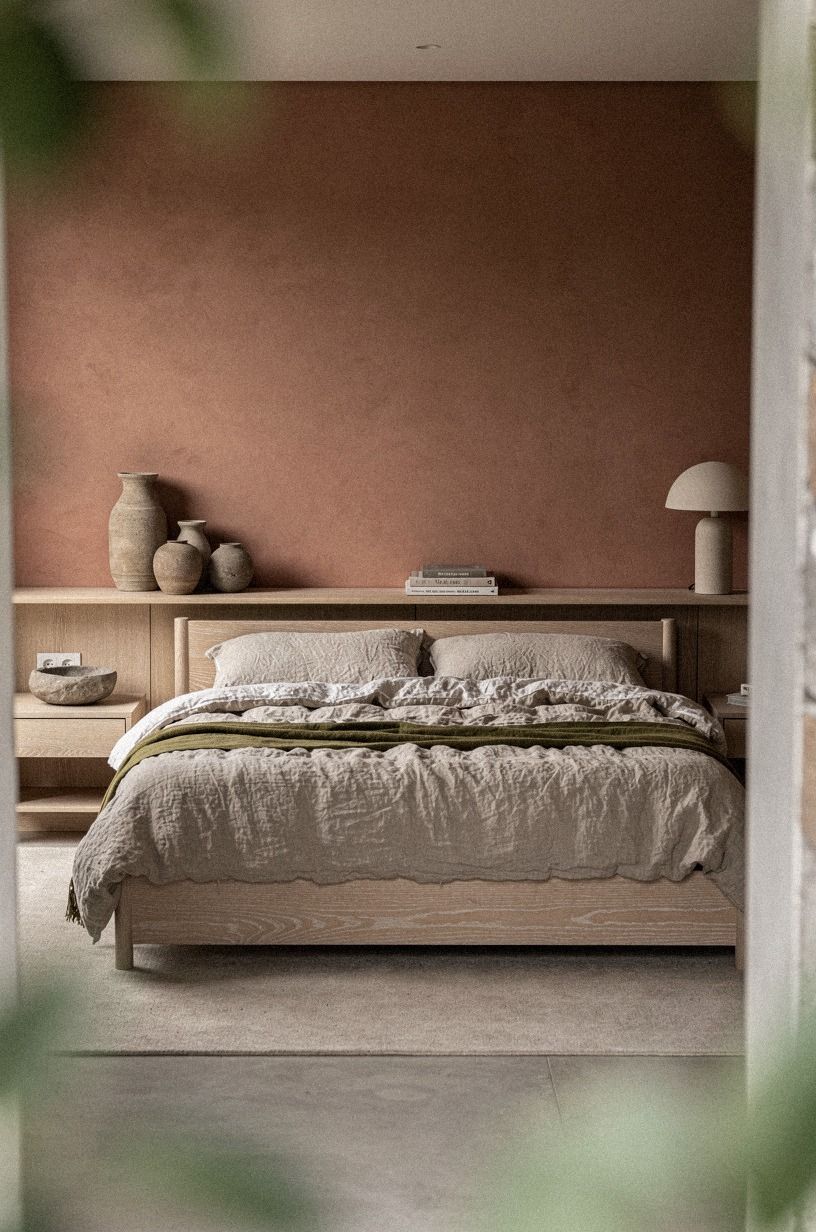 Layer washed linen over the bed