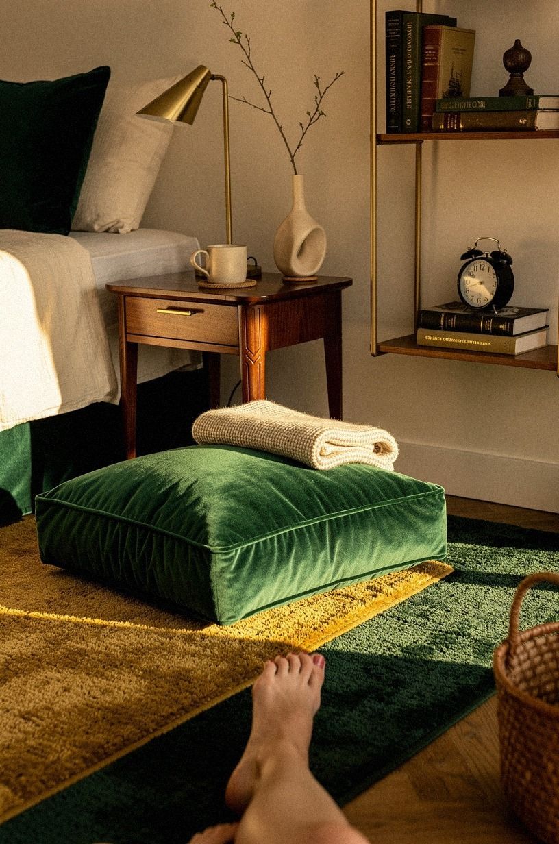 Soften the floor with a no-drill reading corner