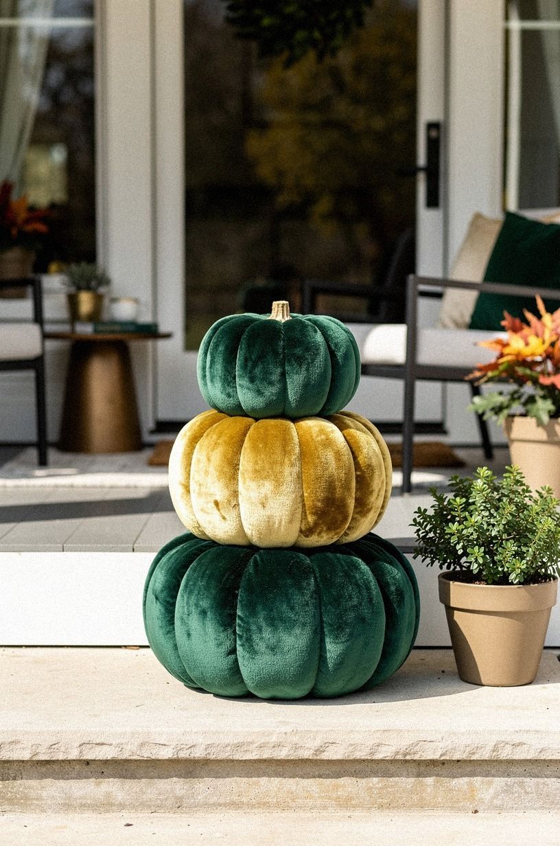 Build the Three-Height Pumpkin Stack