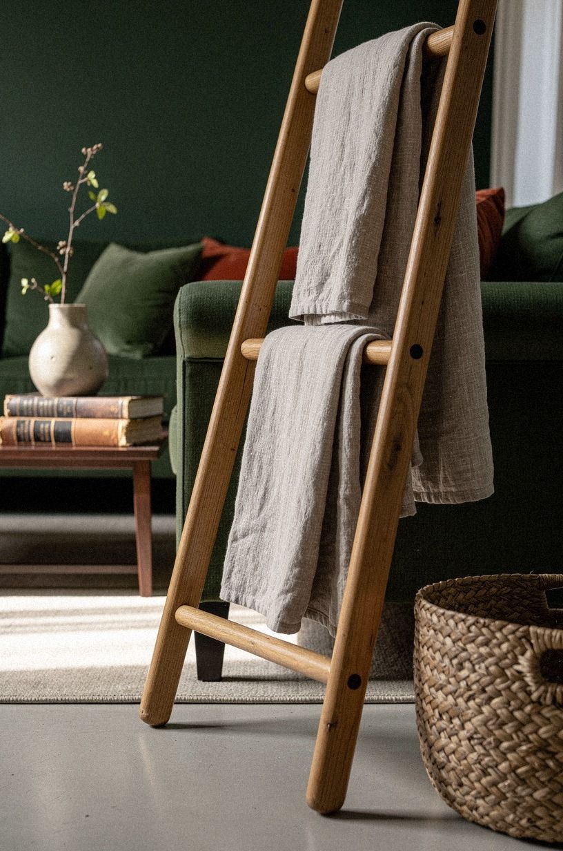 Hang the Blanket Ladder Where You Actually Sit