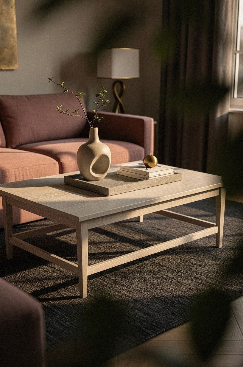 Low Oak, Not a Heavy Coffee Table