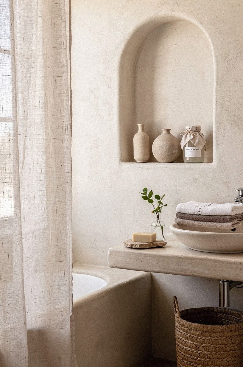 Hang a linen curtain instead of adding glass