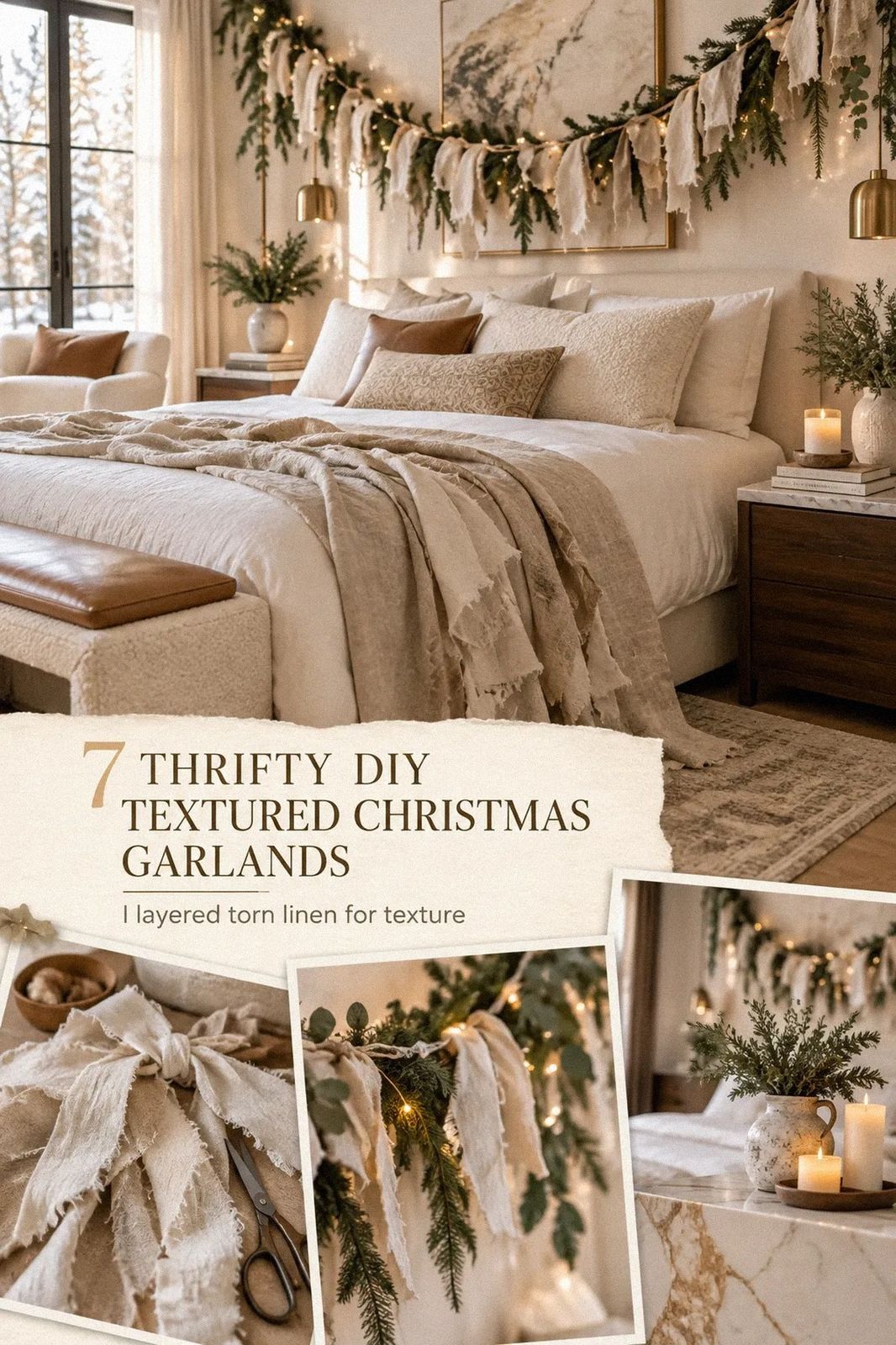 DIY Christmas Garland Ideas (Thrifty & Full of Texture)