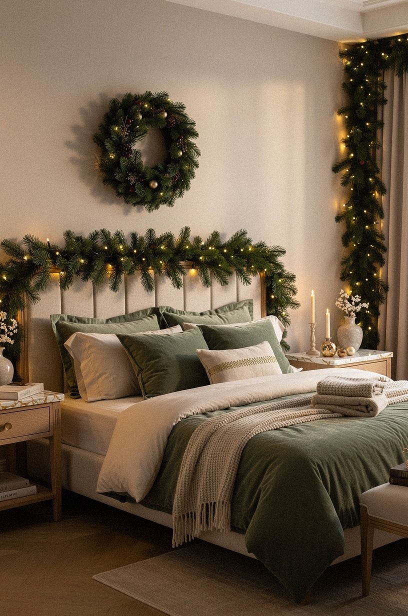 I Let the Bed Become the Softest Part, sage green palette
