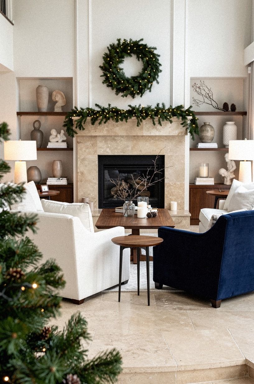 The Room Now, navy palette