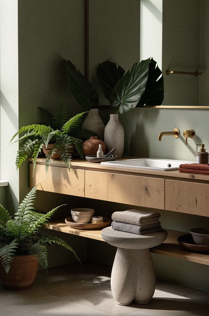 Mix Ferns With Architectural Leaves