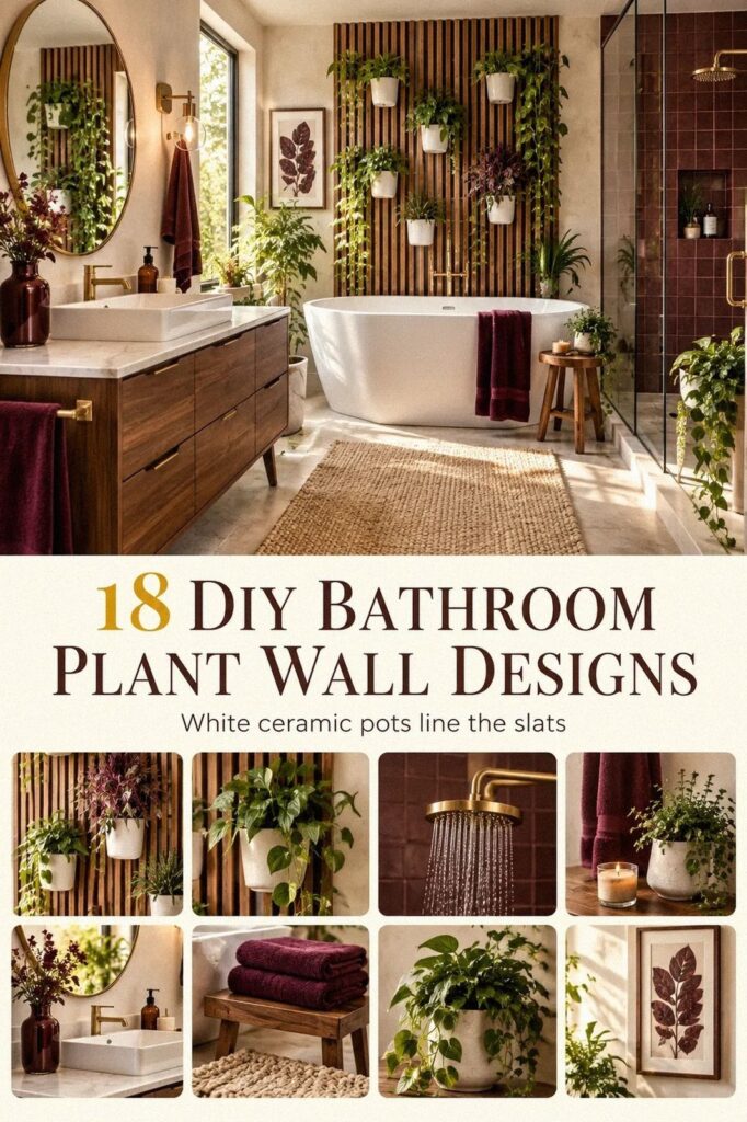I Built a DIY Plant Wall for Your Bathroom, This Beginner's Guide Made It Easy