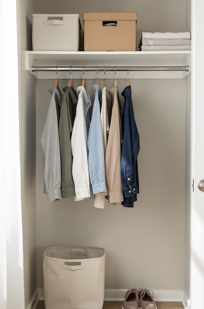 Hang a Target Rod Under the Shelf