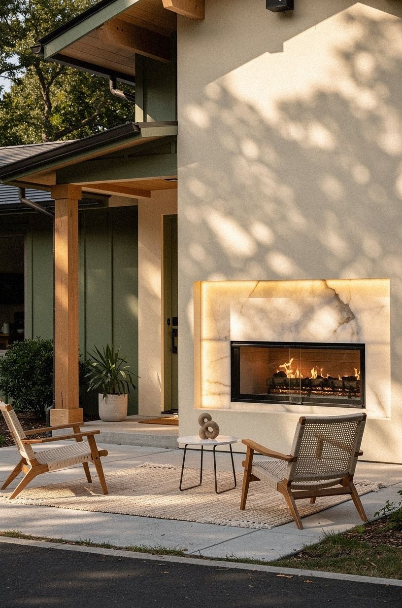 Can You Keep the Fireplace in Front of House View Open?