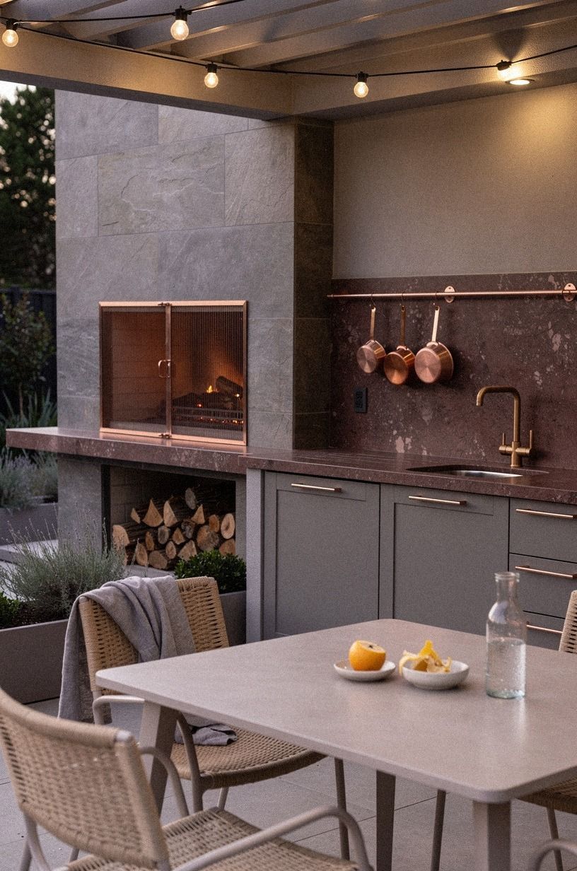 Mix the Cooking Zone With the Fireplace Carefully