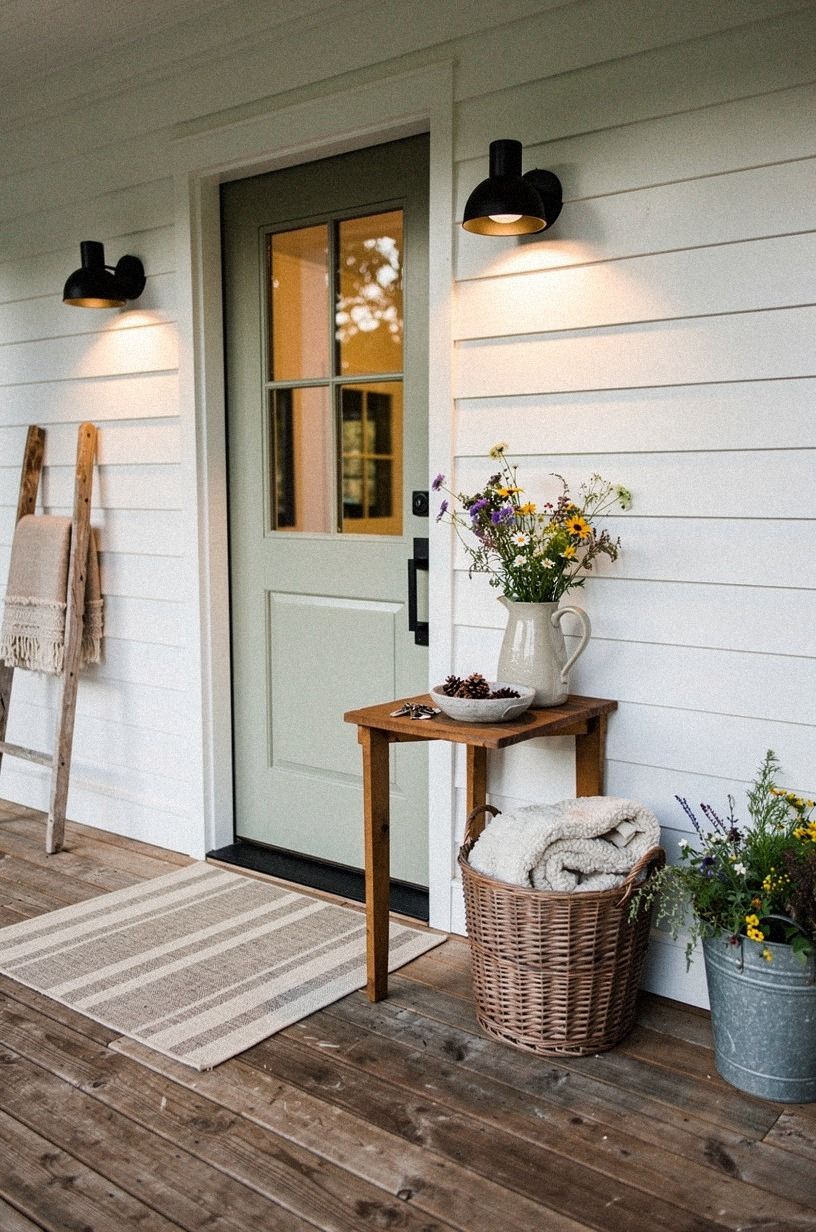 Set a Narrow Console Inside the Door