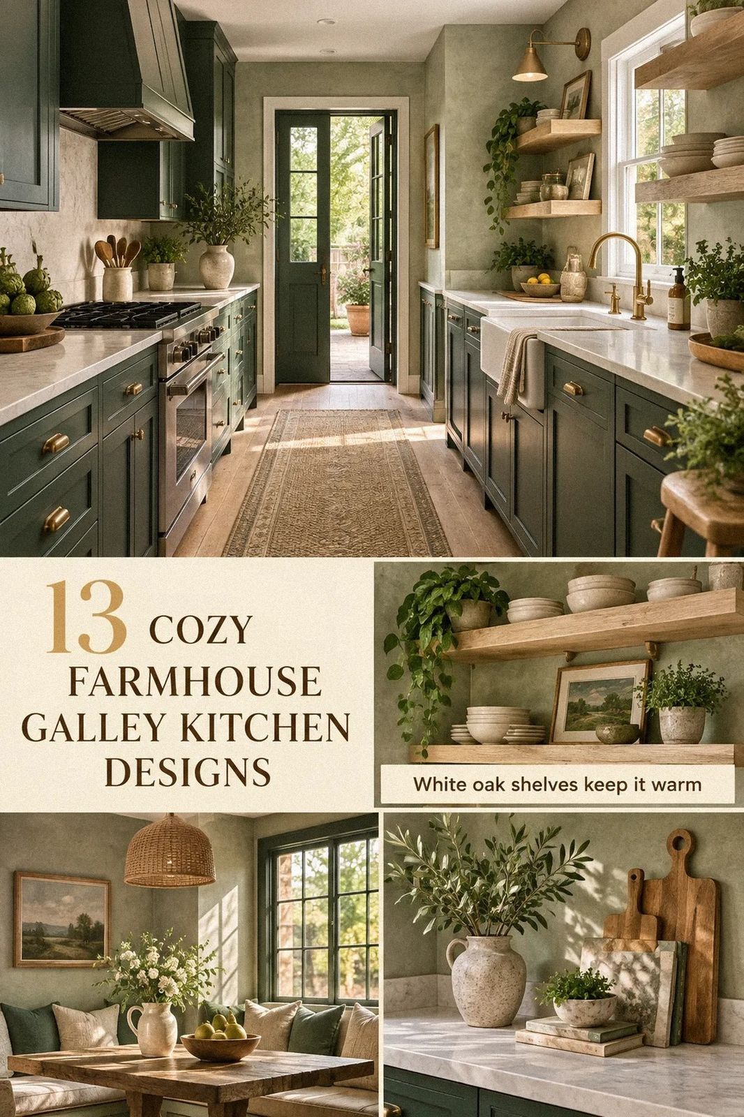13 Farmhouse Galley Kitchen Layouts That Make Narrow Spaces Feel Cozy