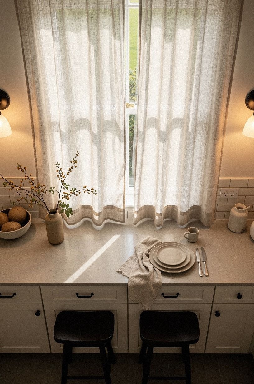 Hang Belgian Linen at the Window