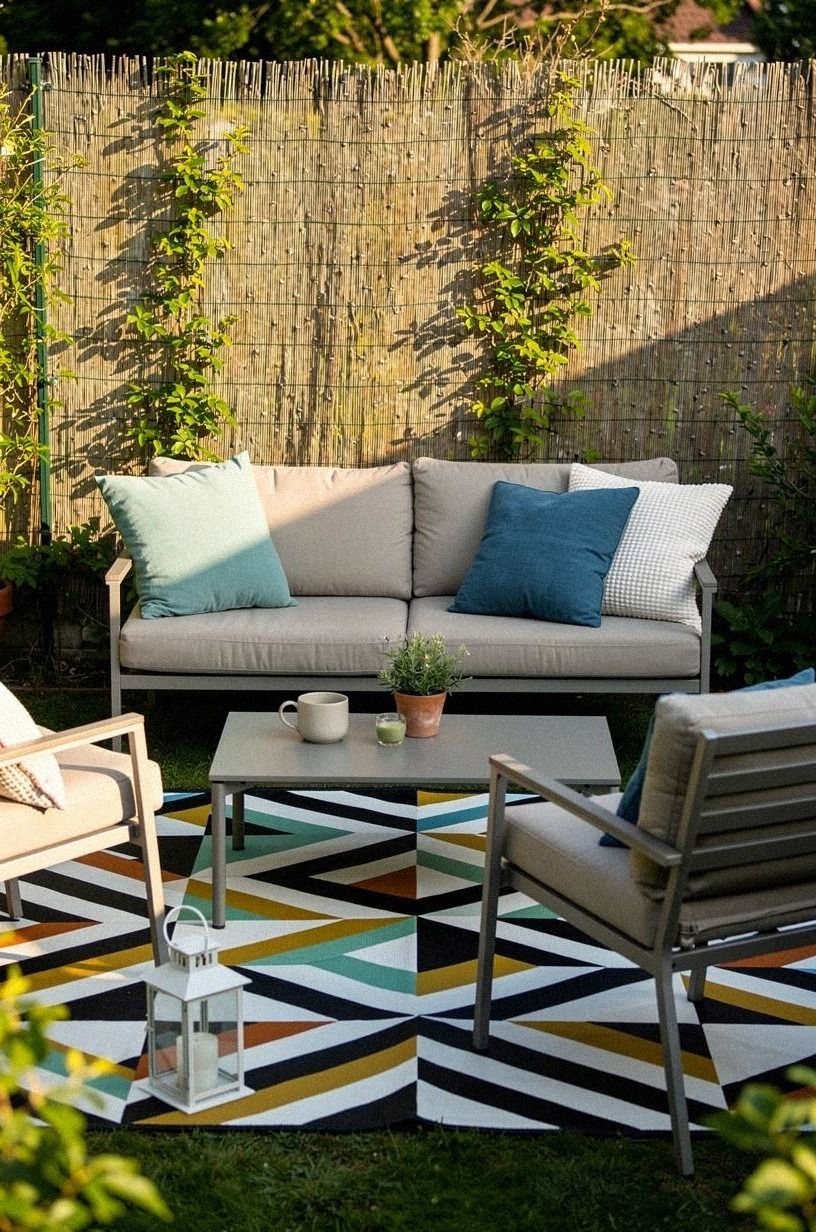 Anchor a Seating Nook With One Bold Textile