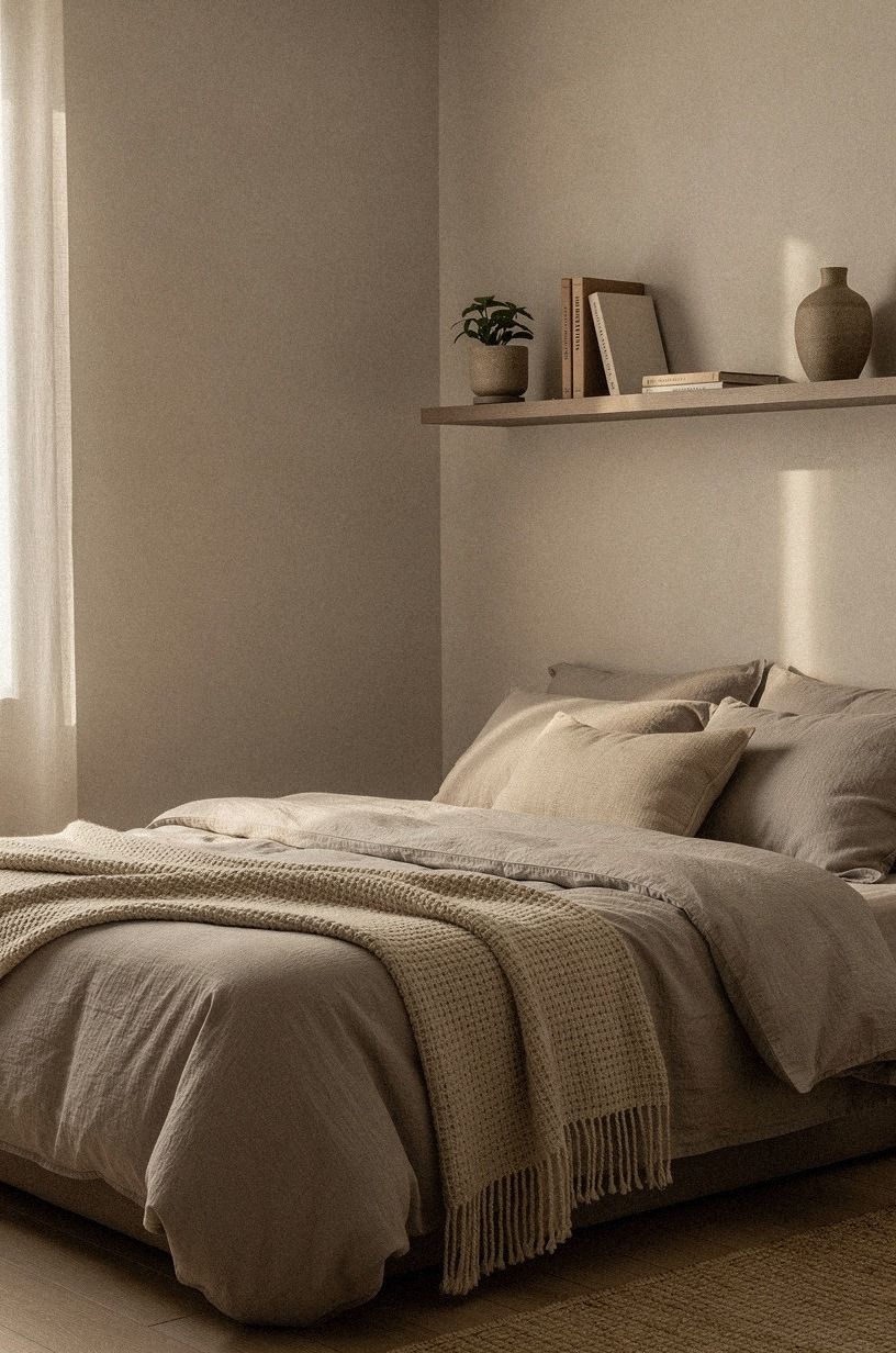 Anchor the composition with soft textiles
