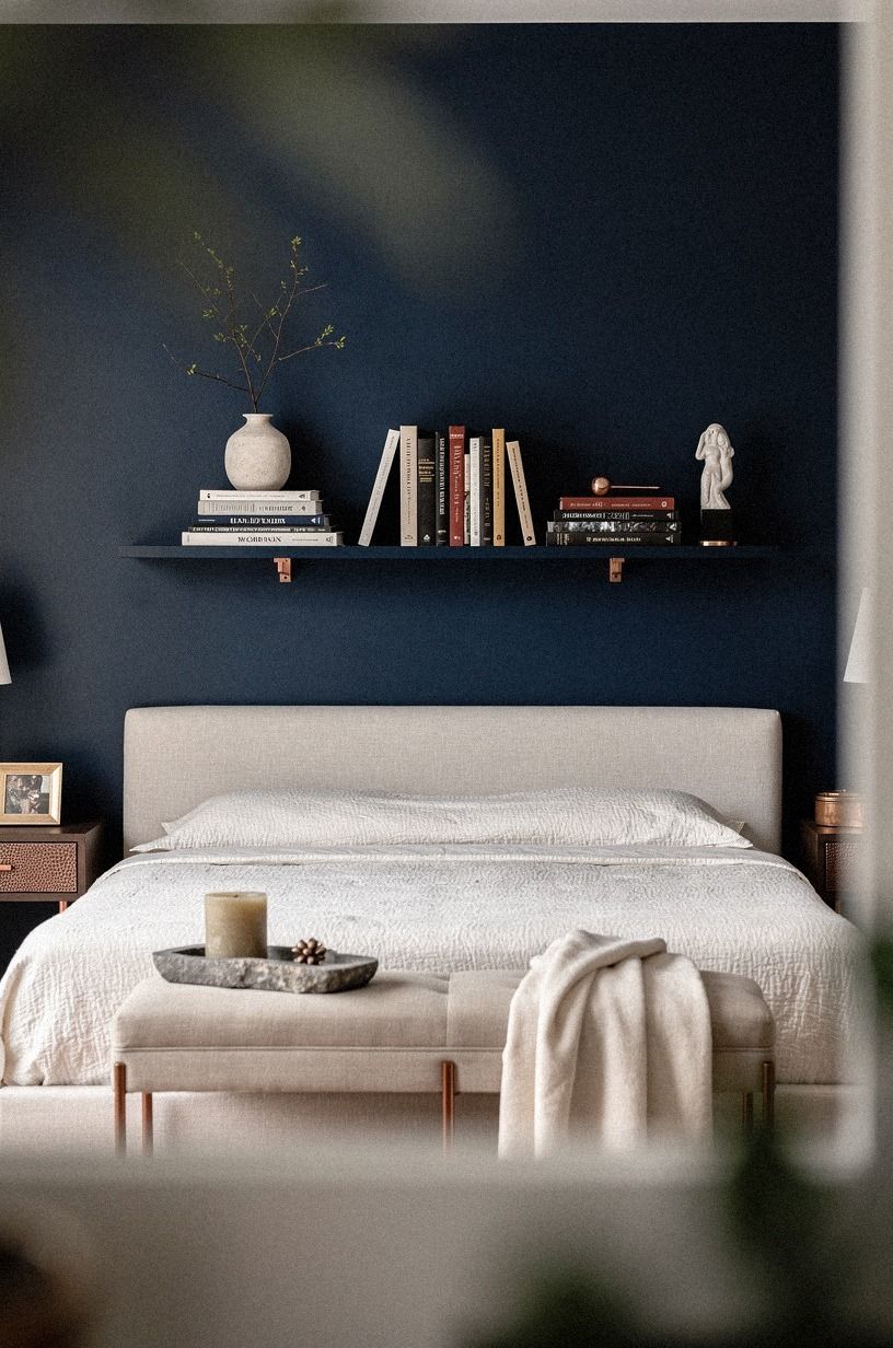 Build the Two-Height Rule with books above the bed