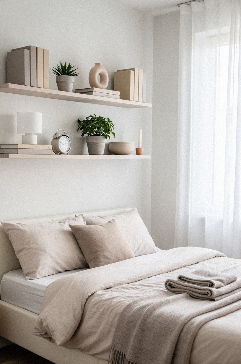 Choose a shallow shelf for breathing room