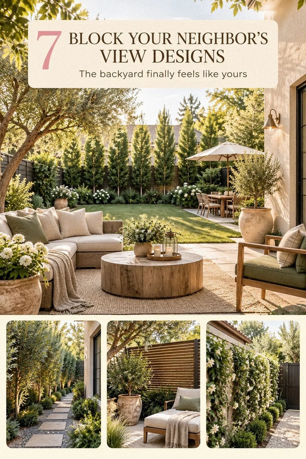 15 Genius Ways to Block Your Neighbor's View [No Full Fence Needed]