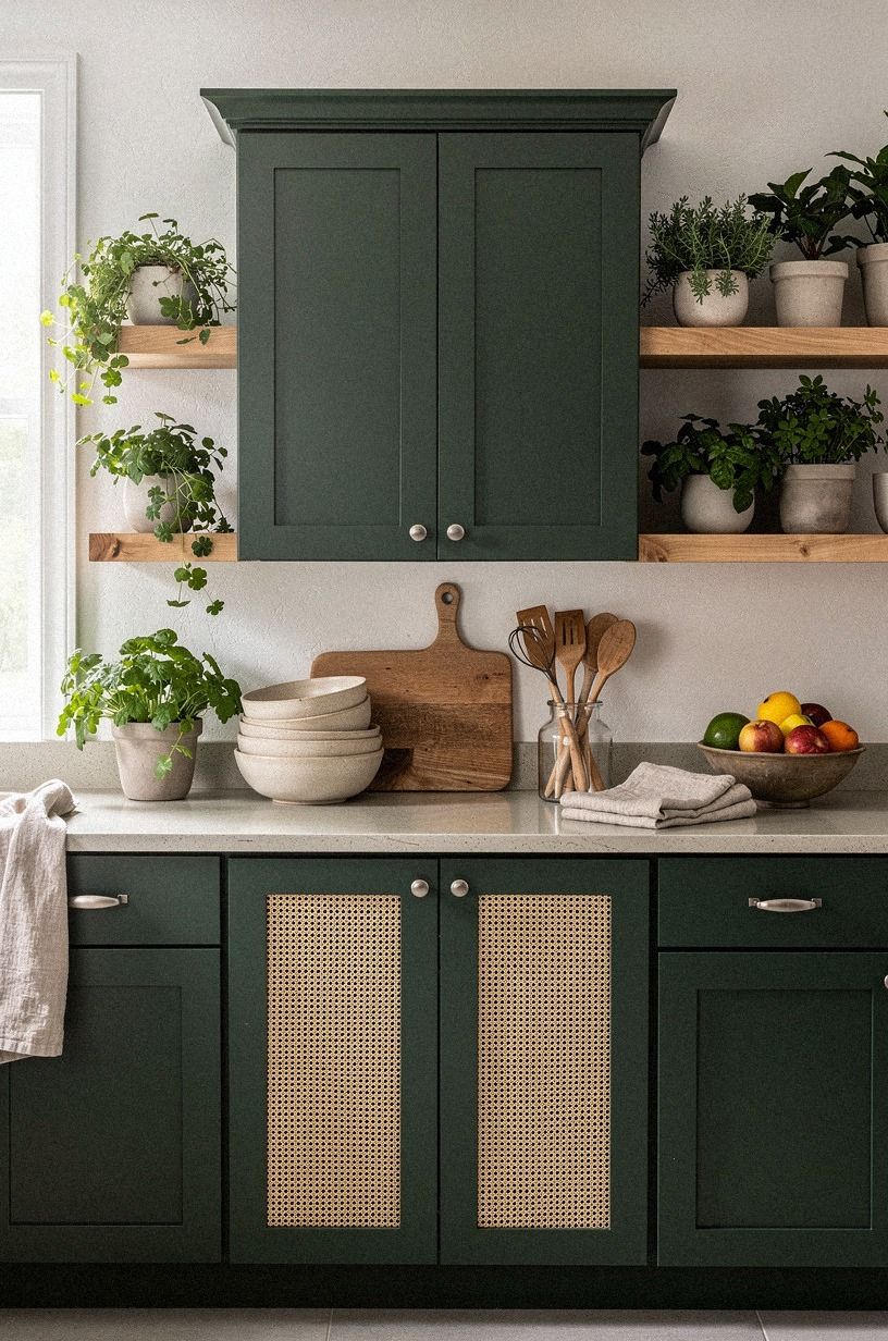 Swap One Cabinet Door for Cane Webbing
