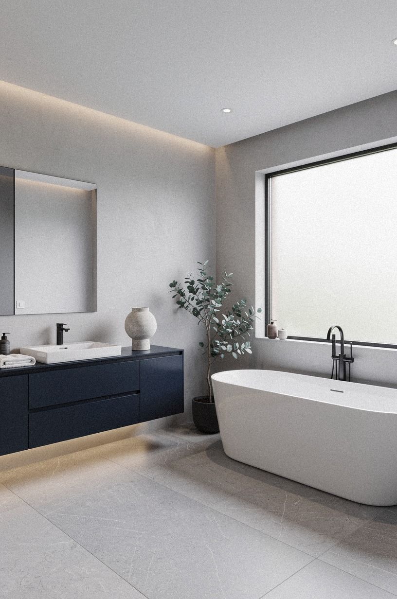 Finish with an Elegant Modern Bathroom Design