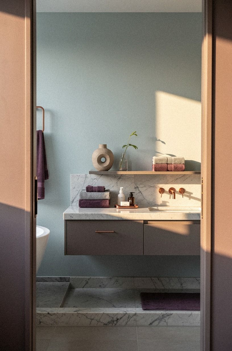 Pair Sherwin-Williams Sea Salt with Warm Grey