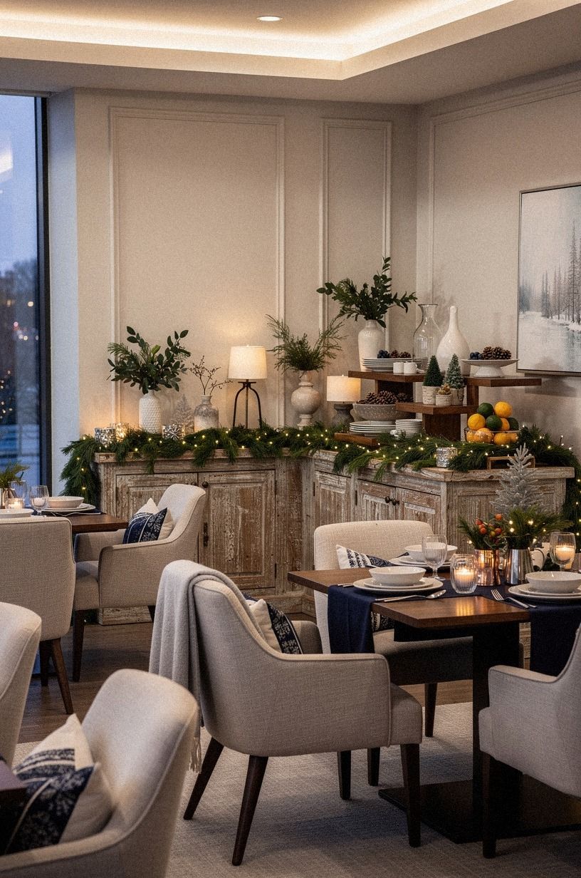 I Added Comfort Where Guests Would Notice It, navy palette