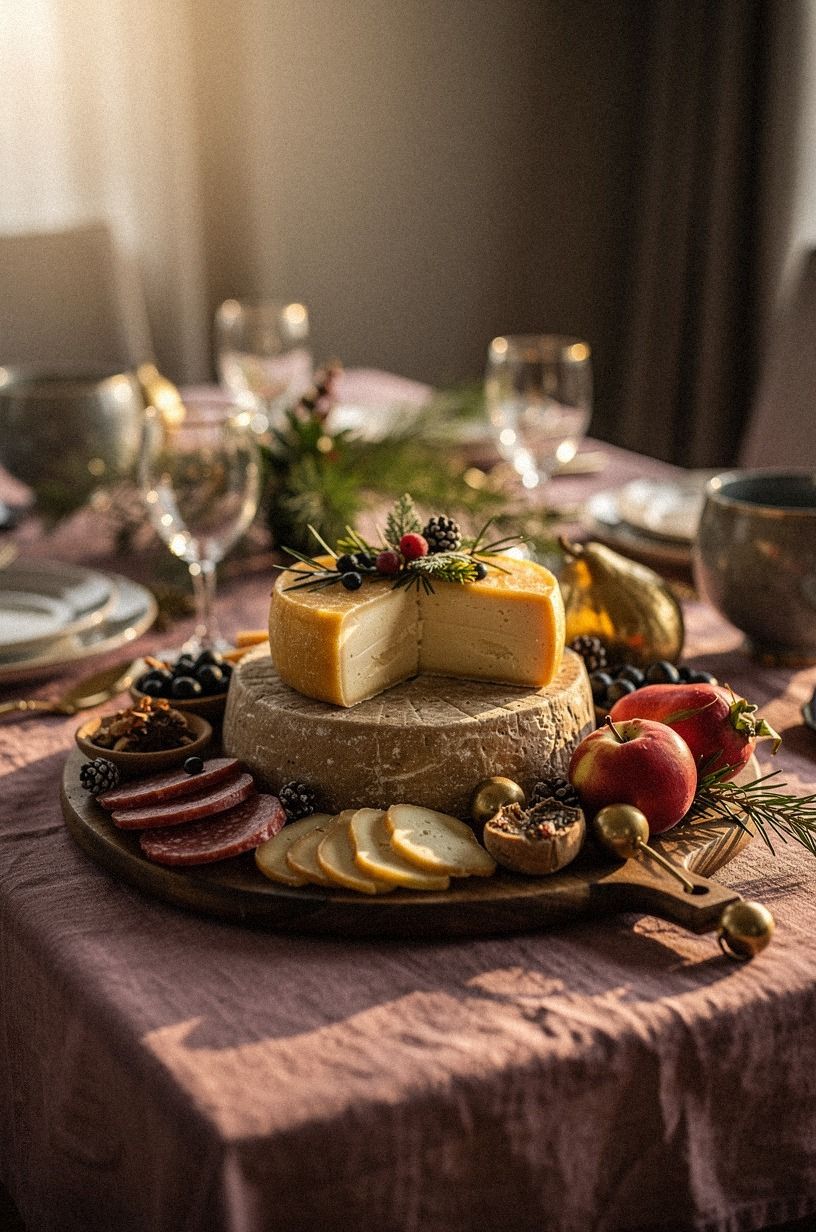 Anchor the Board With a Holiday Cheese Center