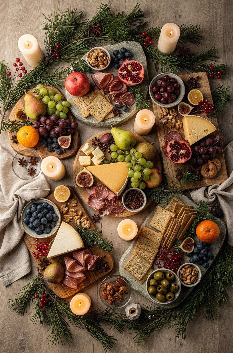 Turn One Board Into a Full Holiday Appetizer Bar