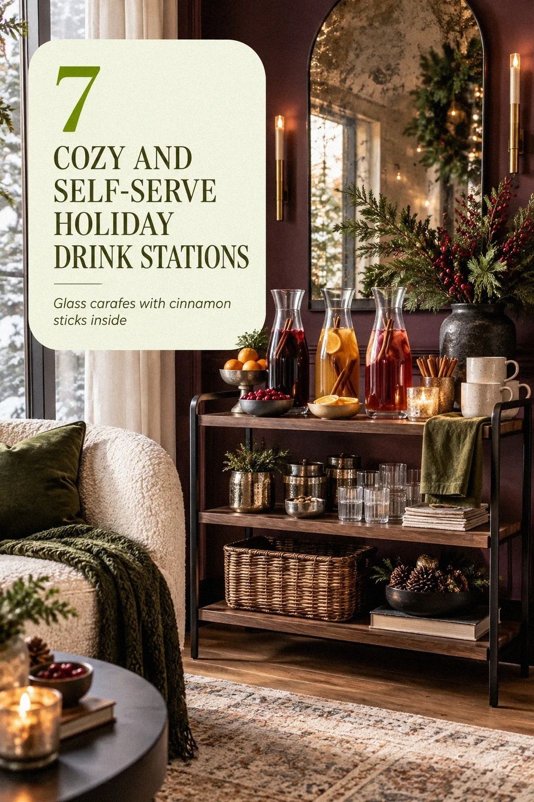 Holiday Drink Station Ideas (Cozy & Self-Serve)
