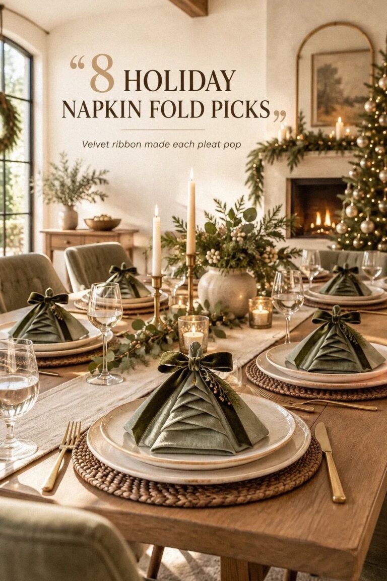 Holiday Napkin Fold Ideas (Simple Folds That Look Fancy)