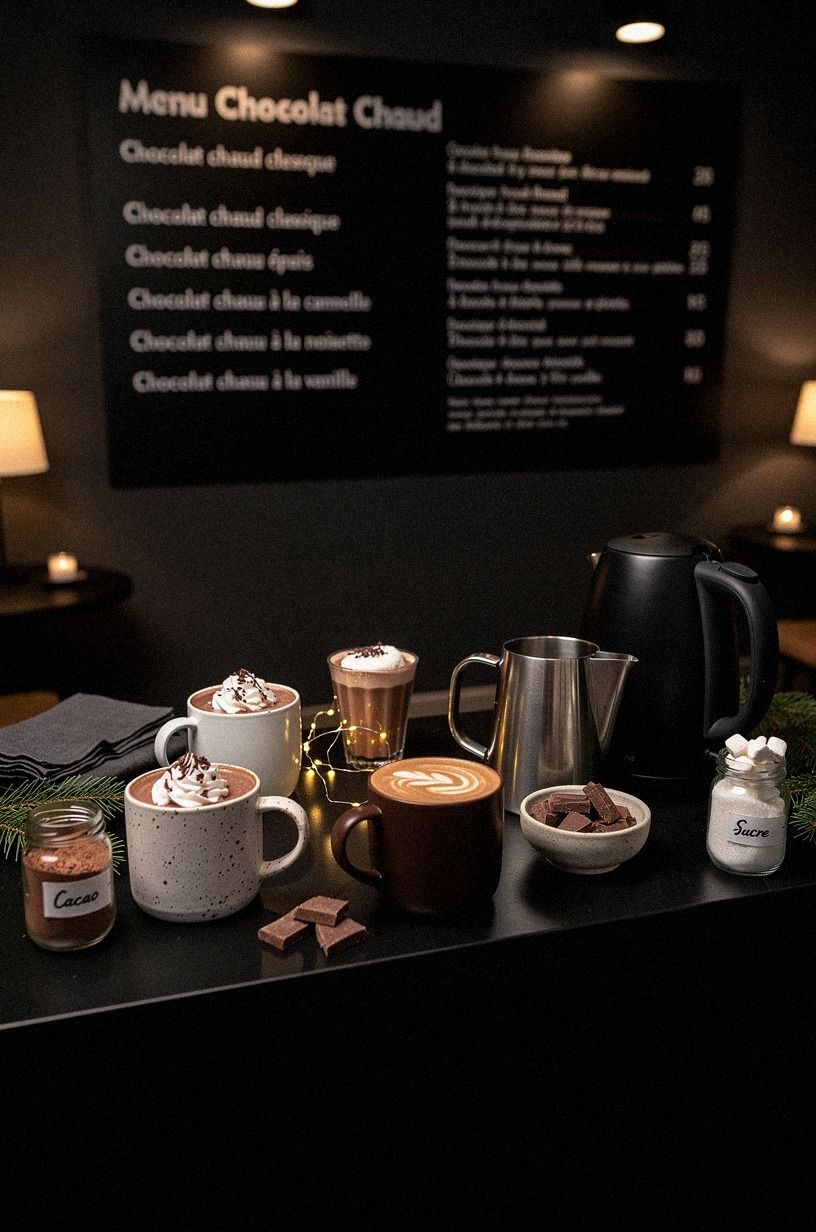 Hang a Menu Beside the Cocoa Bar