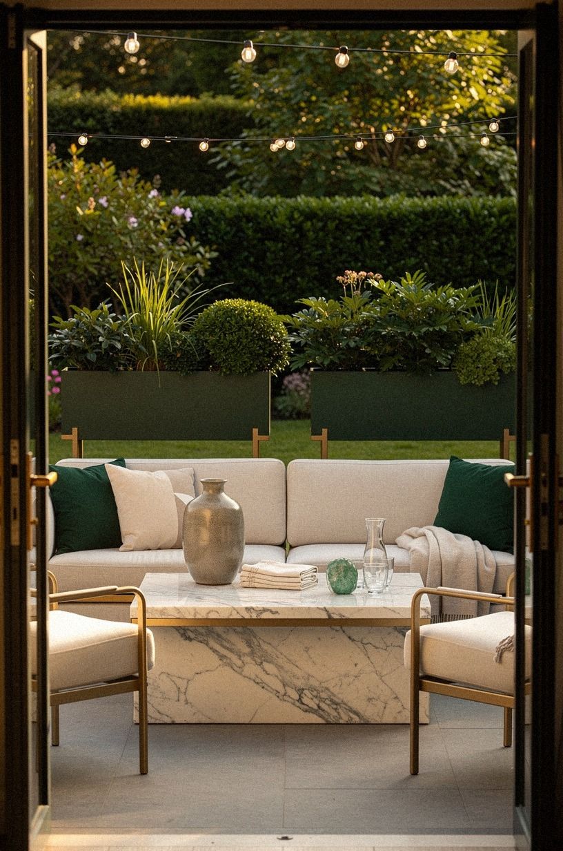 Float planters below the sightline
