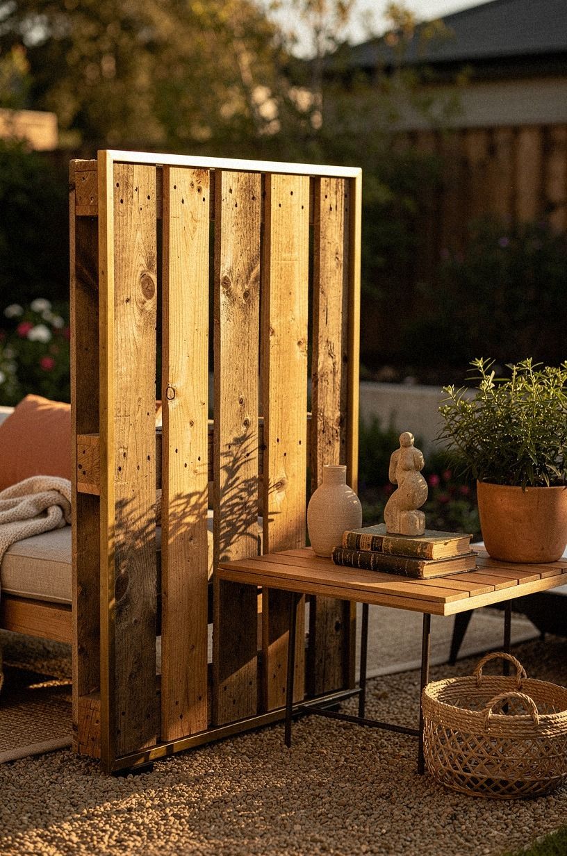 Frame a pallet panel as a budget layer
