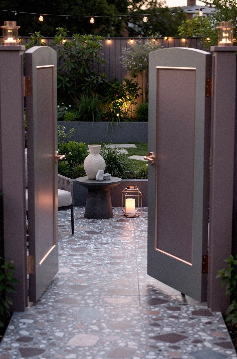 Paint the gate and soften its edges
