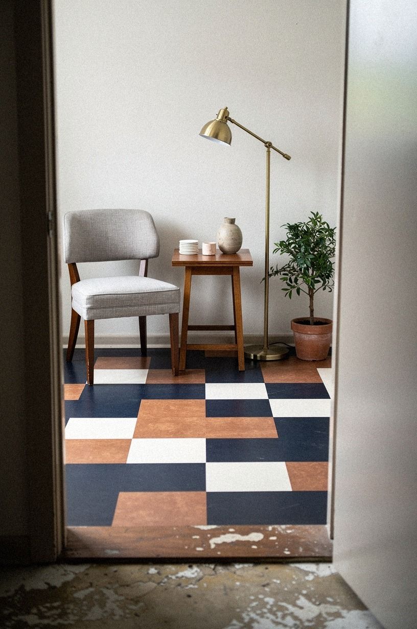Anchor a Removable Vinyl Tile Zone