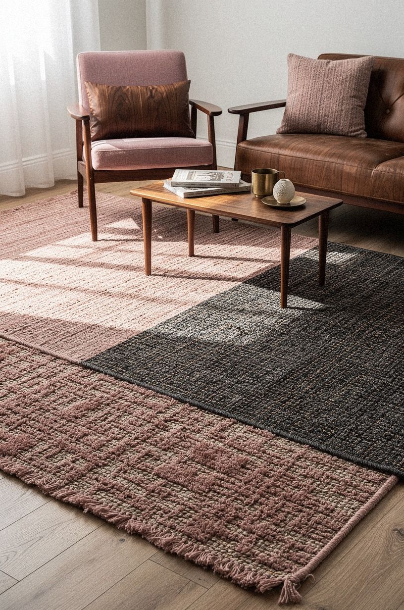 Build the Two-Rug Rule With Different Textures