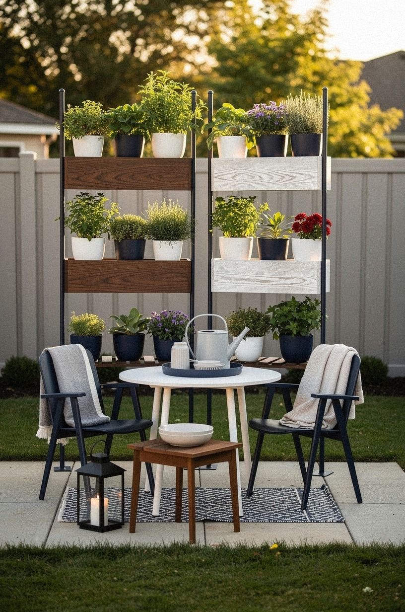 Float a renter-friendly garden on vertical supports