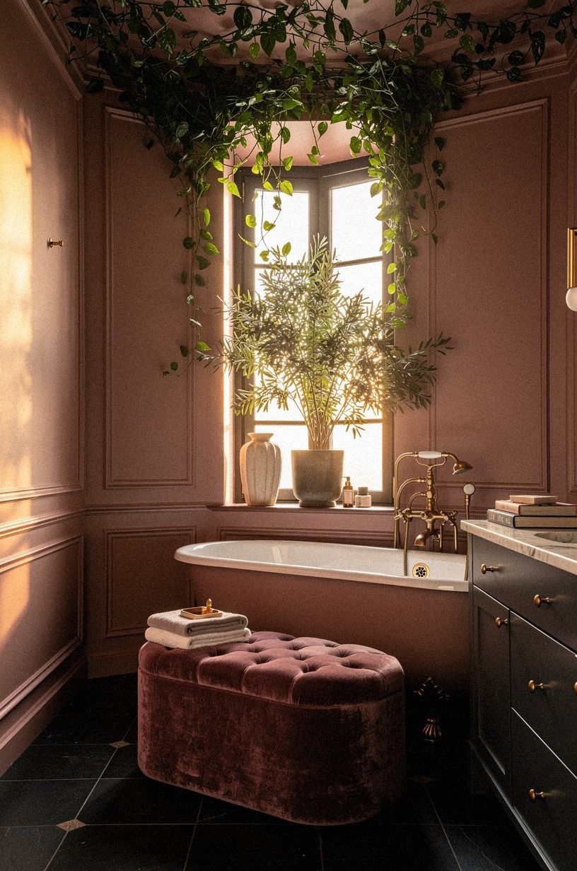 Combine a Ceiling Vine With a Window Plant