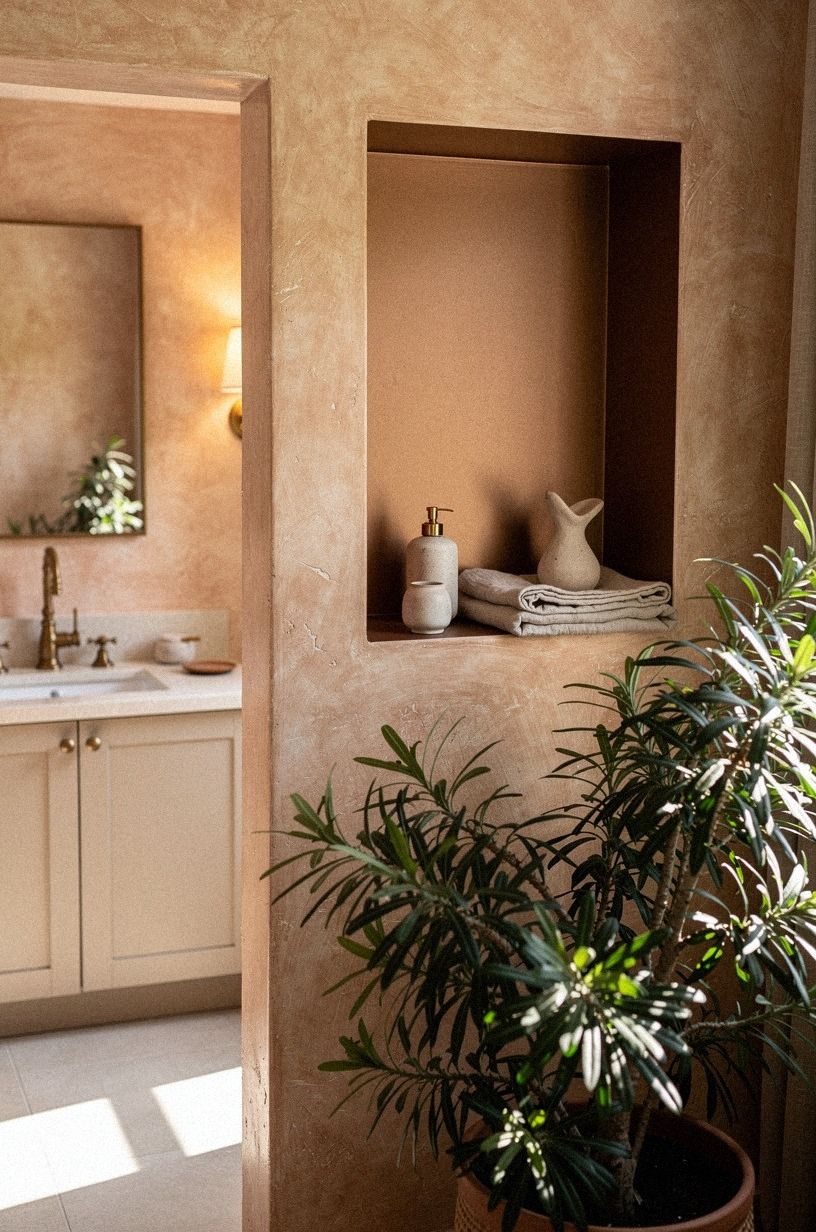 Paint a Recessed Niche Behind the Plant