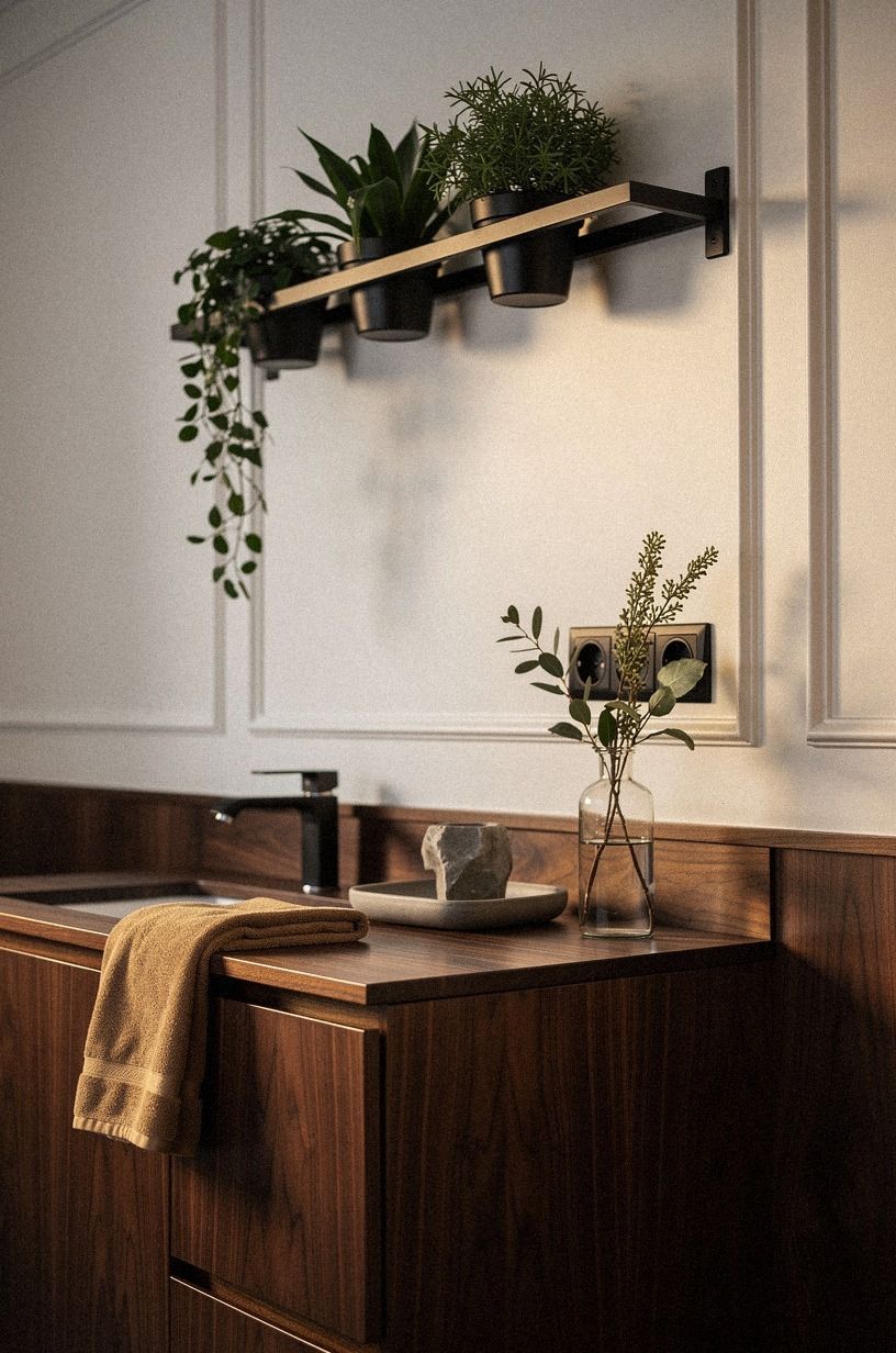 Swap a Shower Rod for a Hanging Plant Rail