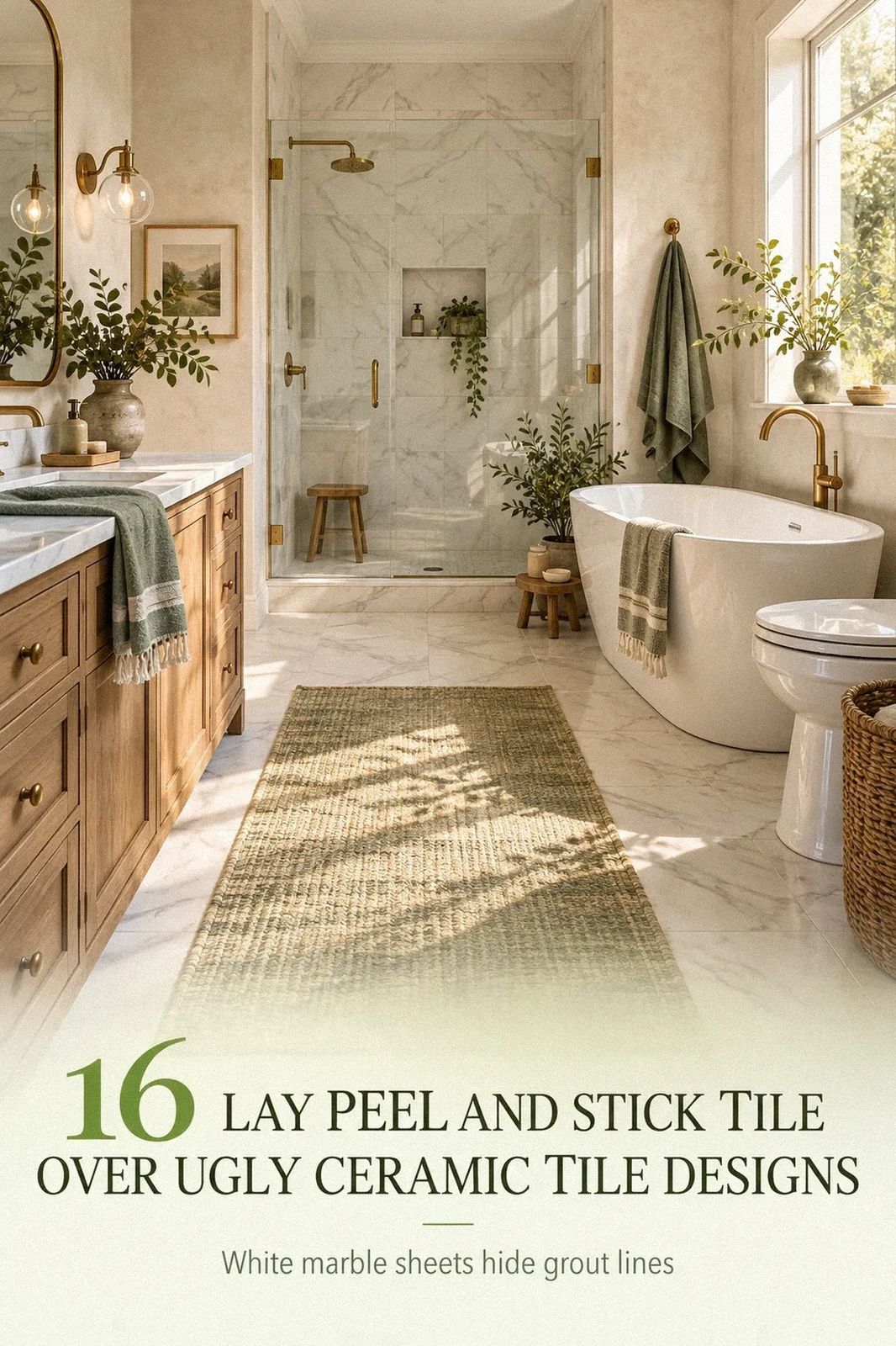 16 Ways to Lay Peel and Stick Tile Over Ugly Ceramic Tile Without Removing It