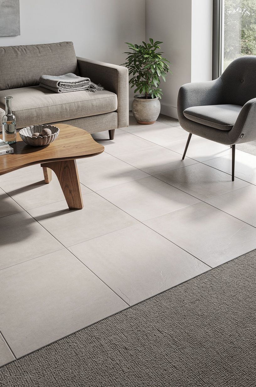 Frame a room with interlocking deck tiles