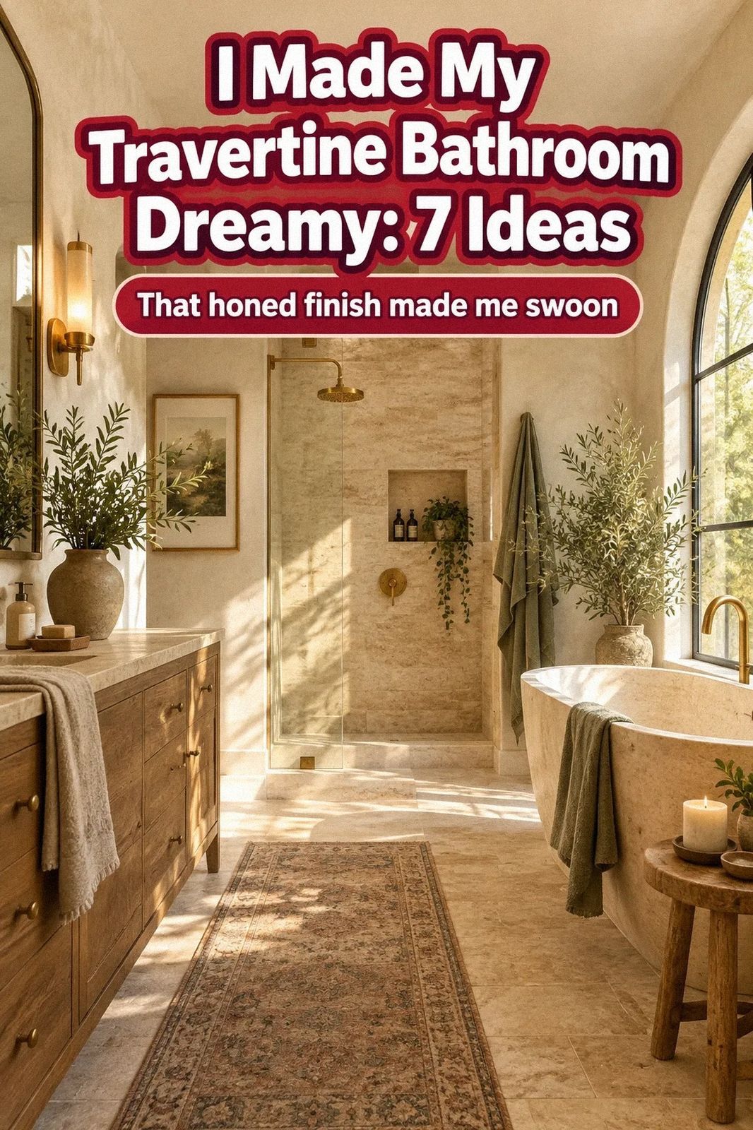 How to Update a Travertine Bathroom (Modernize It Without Replacing)