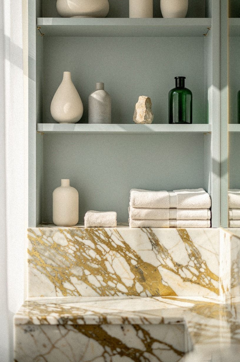Paint the Shelf Backdrop in Sea Salt