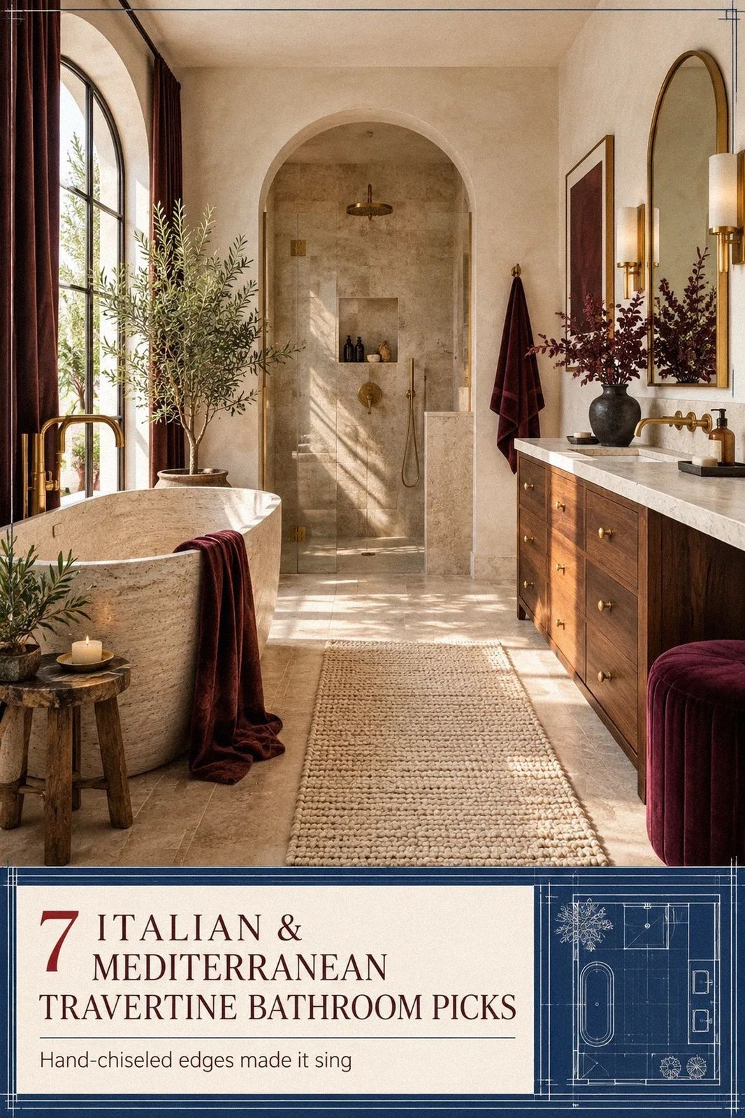 I Redid My Italian & Mediterranean Travertine Bathroom, Here Is What Actually Worked